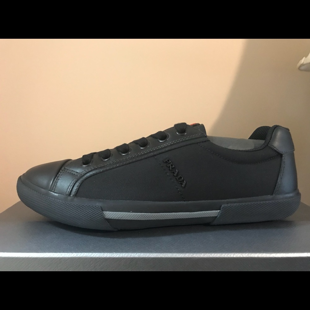 Authentic Prada Nylon Sneakers Men or Women black